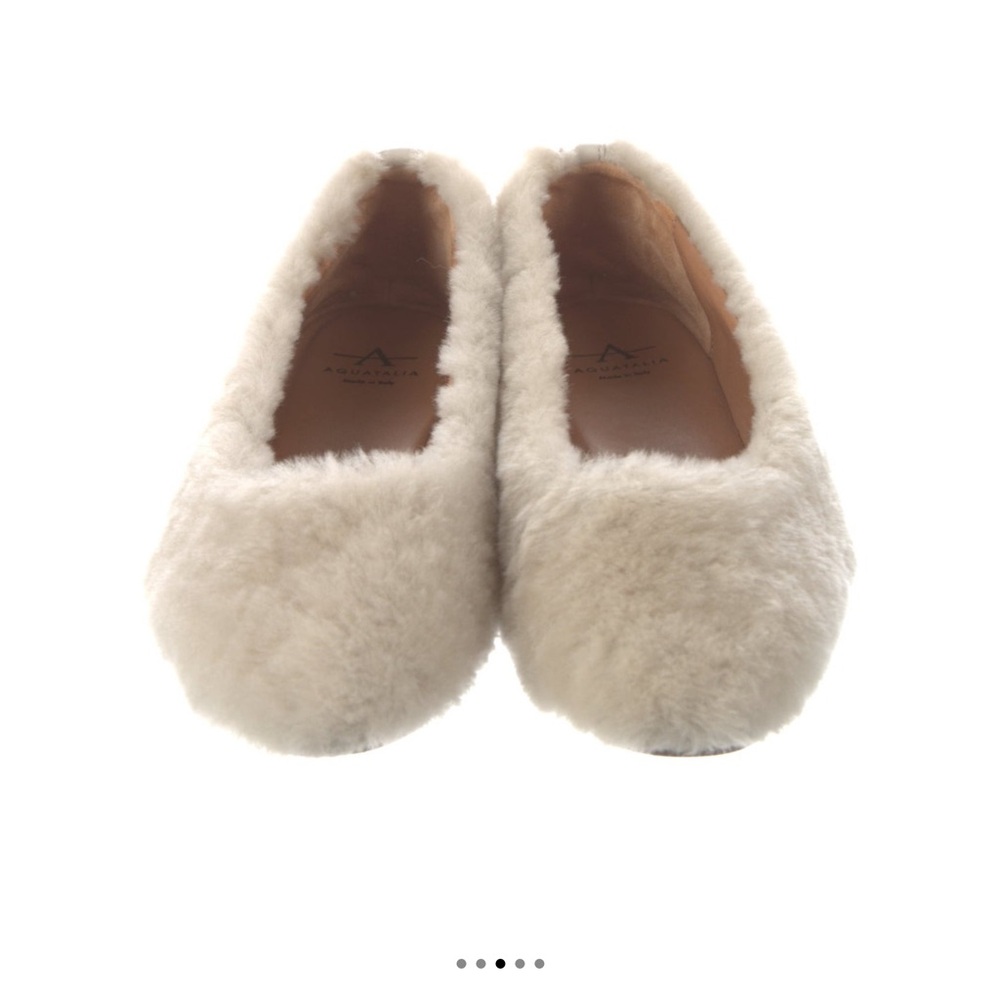Aquatalia Shearling Ballet Flats - women 5.5